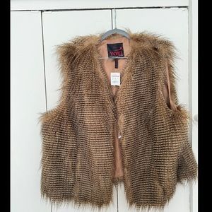 Faux fur vest